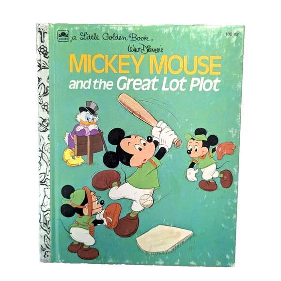 Disney Mickey Mouse and the Great Lot Plot Vintage 1974 A Little Golden Book - Picture 1 of 7